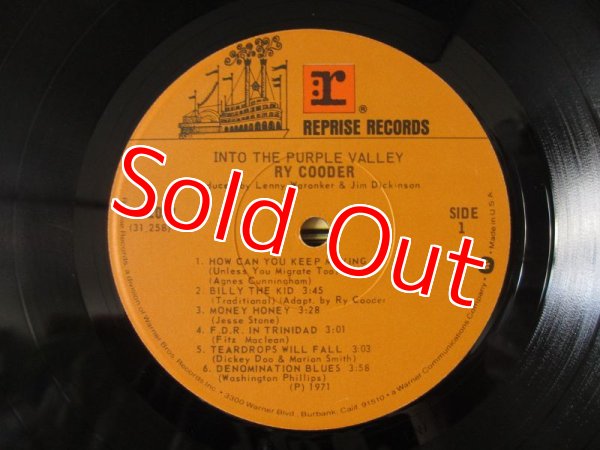 画像4: Ry Cooder / Into The Purple Valley (4)