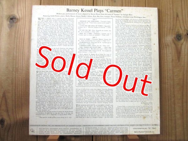 画像2: Barney Kessel / Modern Jazz Performances From Bizet's Opera Carmen (2)