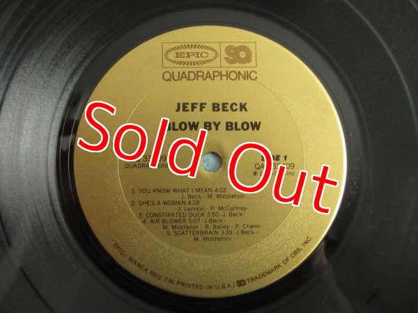 画像3: 全曲ミックス違いの4チャンネル盤！■Jeff Beck / Blow By Blow (SQ - Quadraphonic) (3)