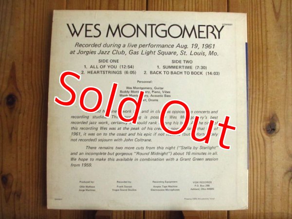 画像3: 2枚セット！未発表ライブ！■Wes Montgomery / Live At Jorgies & Live At Jorgies And More Volume Two (3)