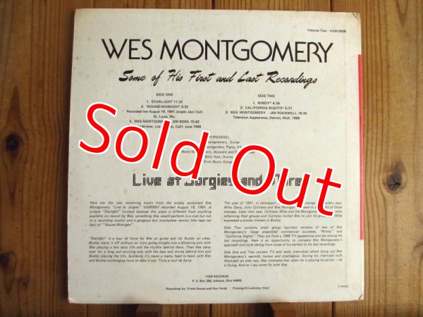 画像6: 2枚セット！未発表ライブ！■Wes Montgomery / Live At Jorgies & Live At Jorgies And More Volume Two (6)