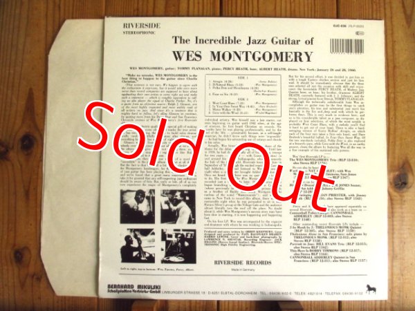 画像2: Wes Montgomery / The Incredible Jazz Guitar (2)