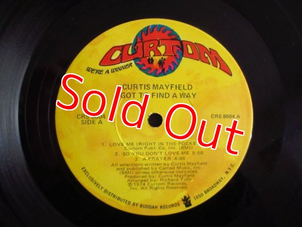 画像3: Curtis Mayfield / Got To Find A Way (3)