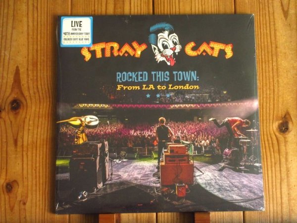 画像1: ブライアンセッツァー率いる3ピースバンド、ストレイキャッツの復活ライヴがアナログ盤で入荷！■Stray Cats / Rocked This Town: From LA To London (1)