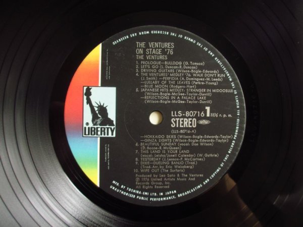 画像4: The Ventures / The Ventures On Stage '76 (4)