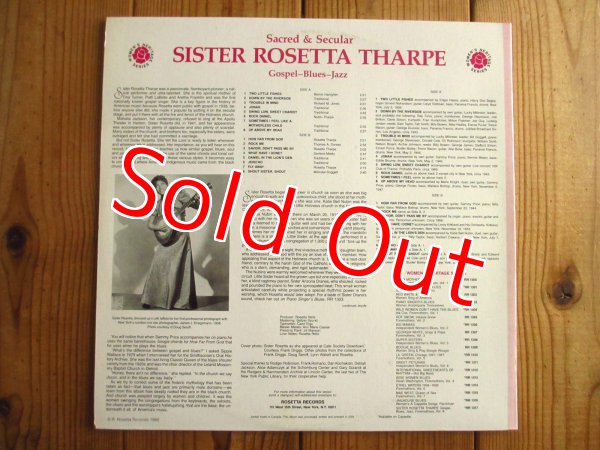 画像3: ★Sister Rosetta Tharpe / Sincerely, Sacred & Secular Gospel-Blues-Jazz (3)