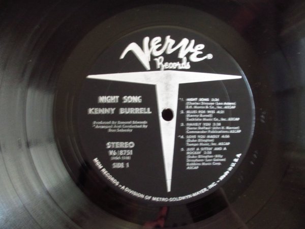 画像3: Kenny Burrell / Night Song (3)