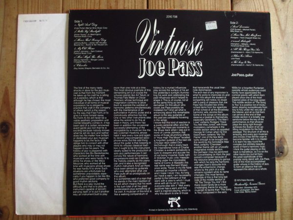 画像2: Joe Pass / Virtuoso (2)