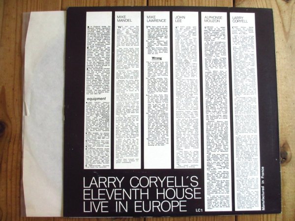 画像2: Larry Coryell’s Eleventh House / Live In Europe (2)