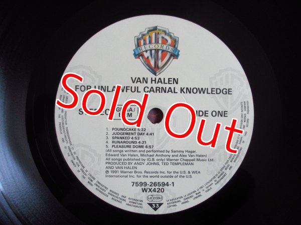 画像3: Van Halen / For Unlawful Carnal Knowledge (3)