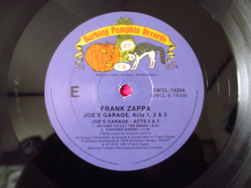 3枚組LPボックス！□Frank Zappa / Joe's Garage Acts I, II & III