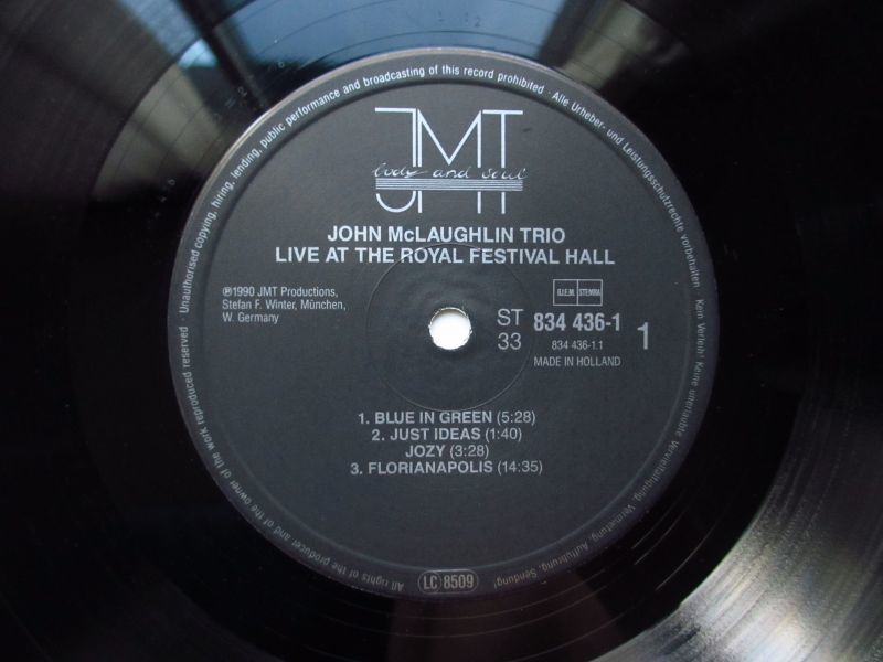 John McLaughlin Trio / Live At The Royal Festival Hall - Guitar Records