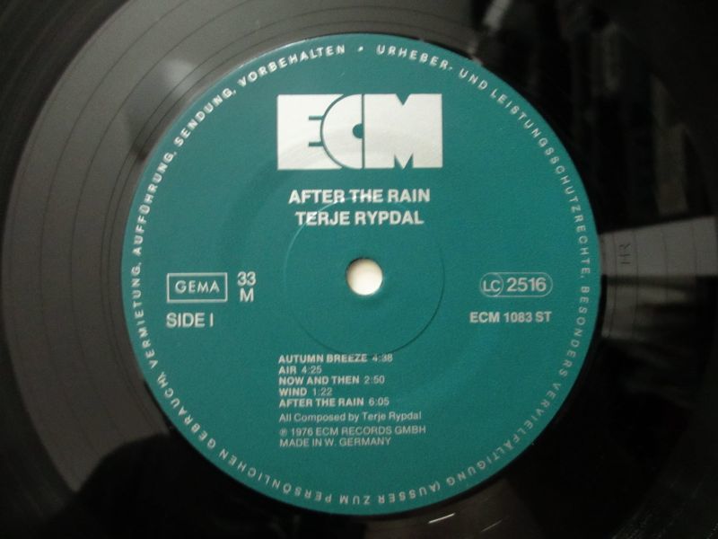 Terje Rypdal / After The Rain - Guitar Records