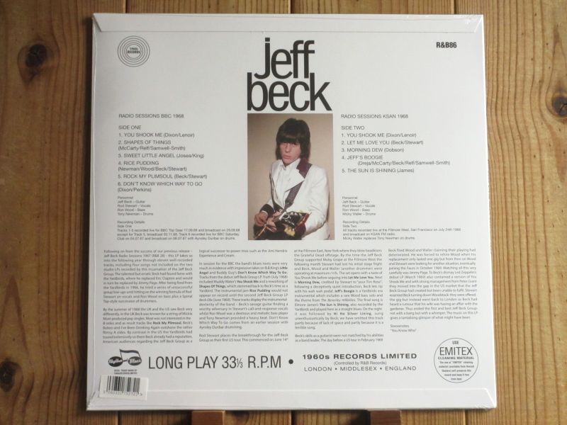 ジェフベック・グループ絶頂期ライブ音源集がアナログ盤で入荷！□Jeff