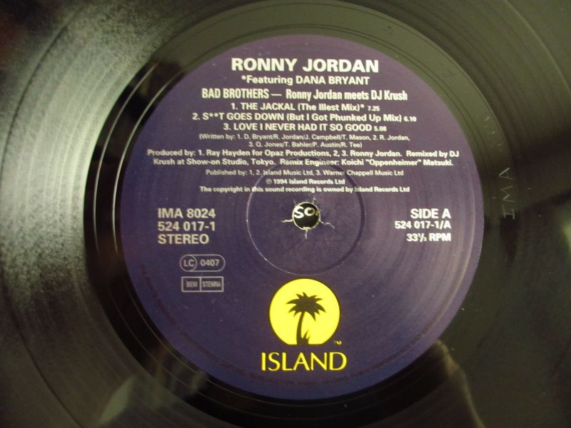 Ronny Jordan Meets D.J. Krush / Bad Brothers - Guitar Records