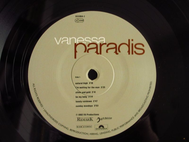 逸品】 VANESSA PARADIS ヴァネッサ・パラディ LPレコード - レコード