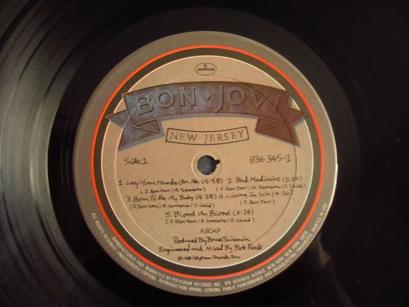 Bon Jovi / New Jersey - Guitar Records