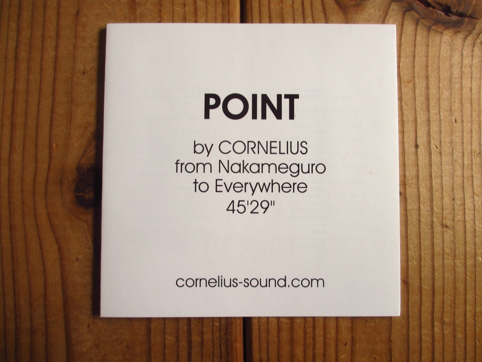 Cornelius / Point - Guitar Records